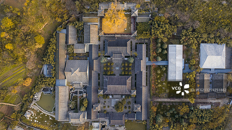 俯瞰古观音禅寺图片素材