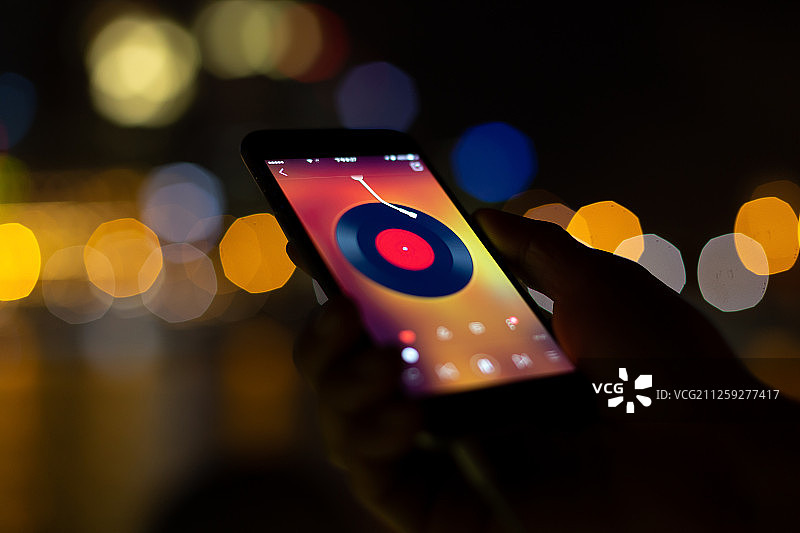 智能手机播放音乐图片素材