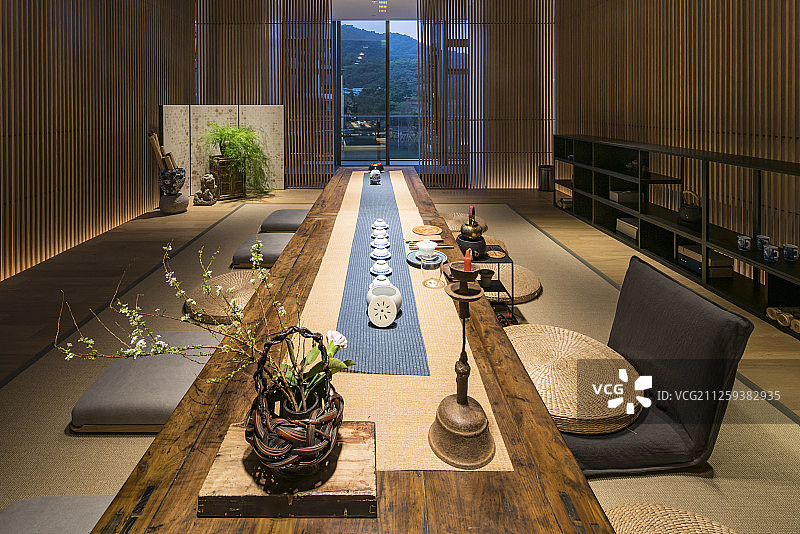 中式建筑茶室图片素材