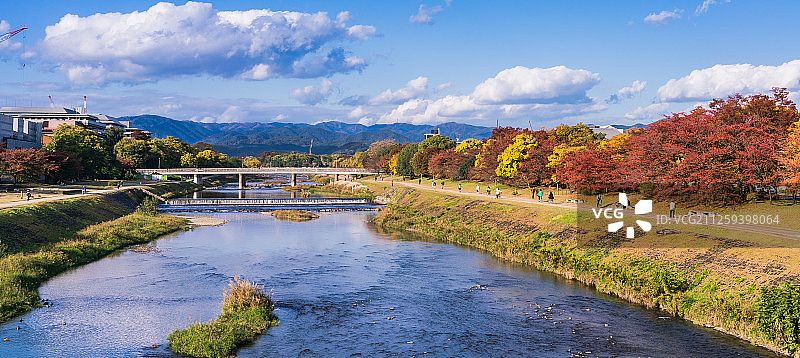日本;关西;京都;京都市;鸭川;丸太町图片素材