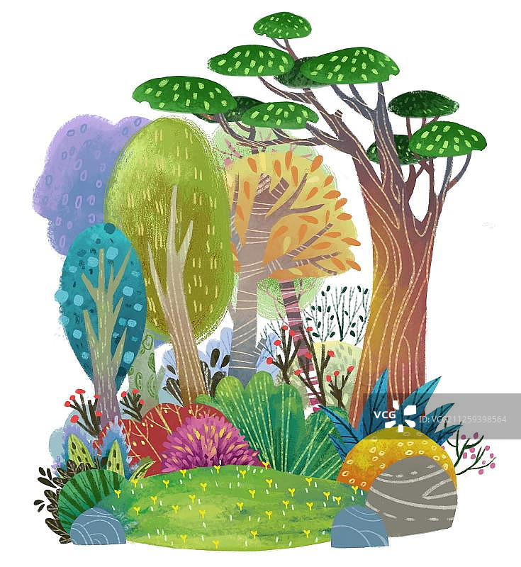 植物树丛图片素材