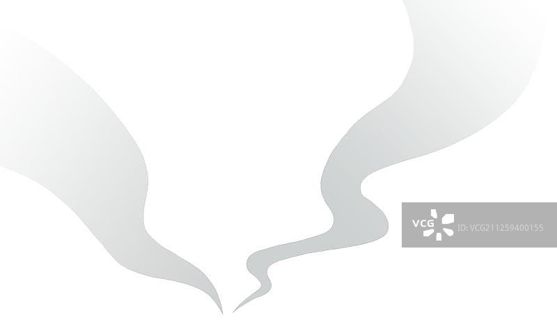 两缕灰色的轻烟图片素材