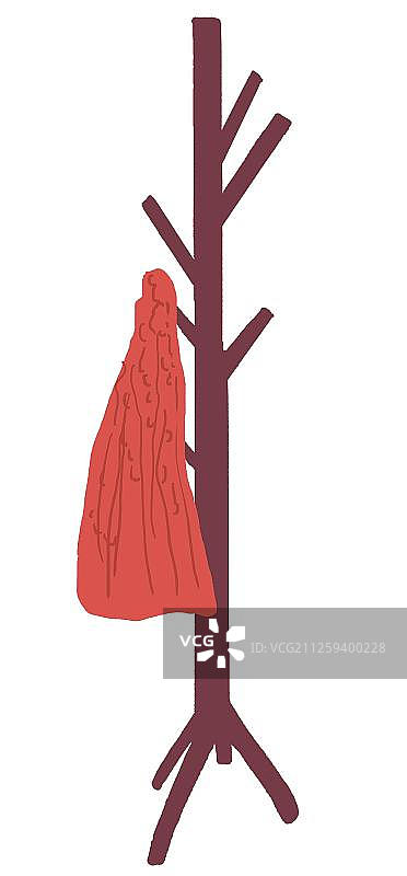 衣帽架上的衣服图片素材