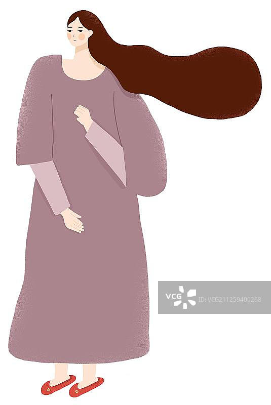 双手比划的女人图片素材