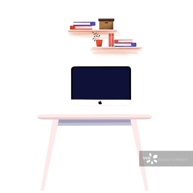 上班族的工作台图片素材