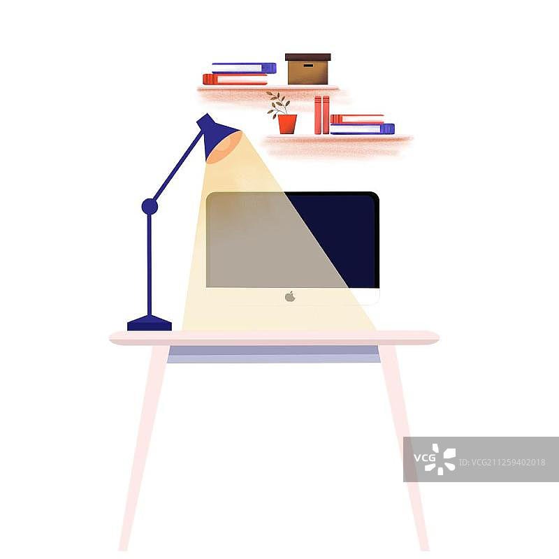 上班族的工作台图片素材