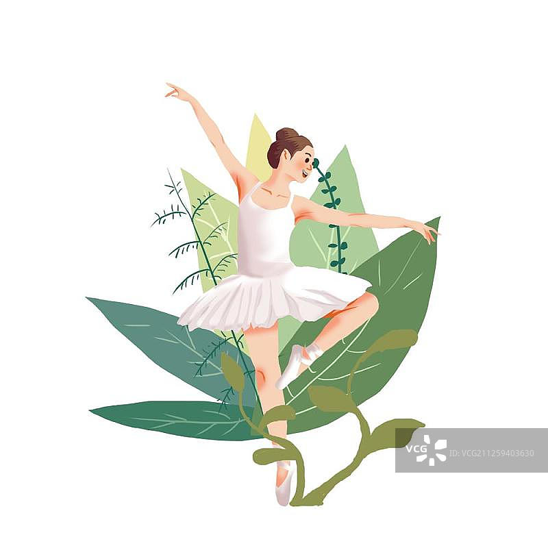 芭蕾舞女孩图片素材