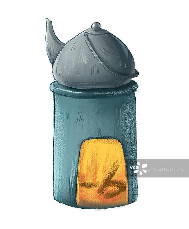 炉子和水壶图片素材