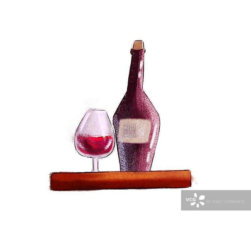 红酒托盘图片素材