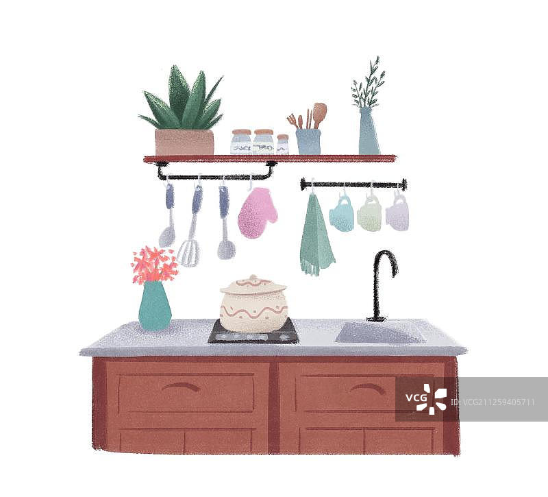 厨房小场景图片素材