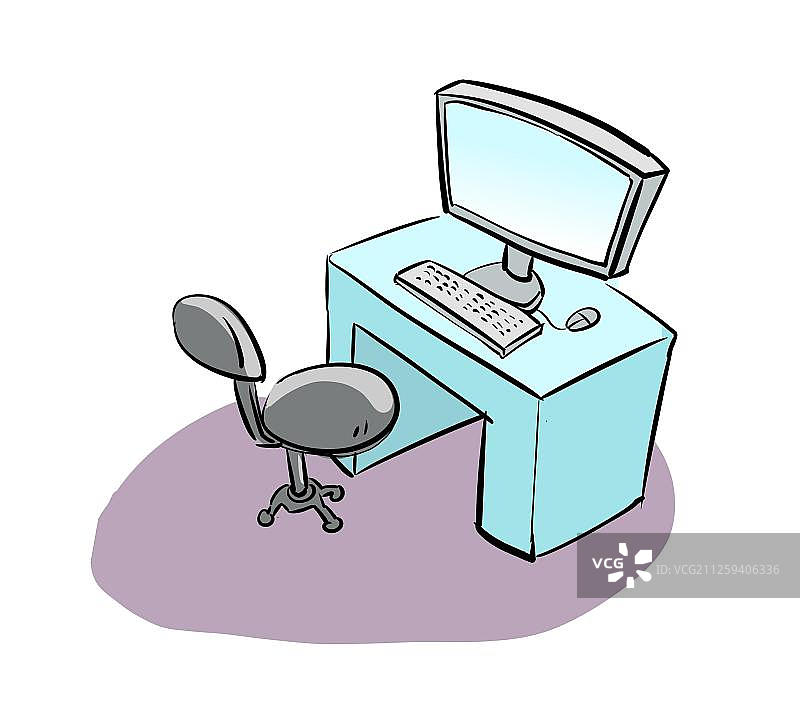 电脑桌图片素材