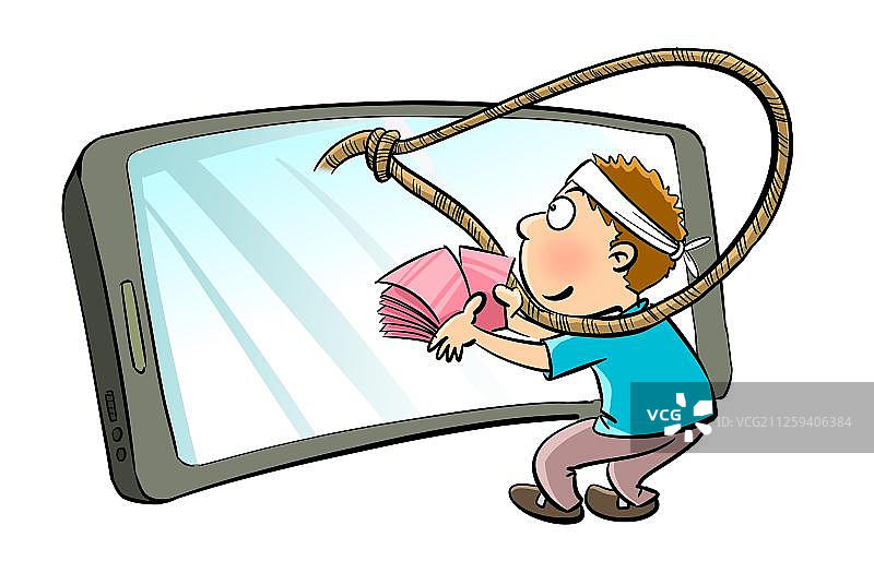 手机里的圈套图片素材