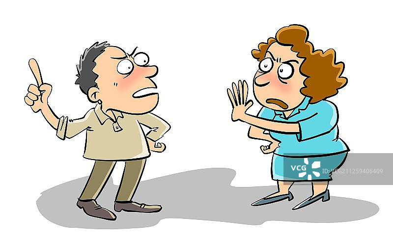 两个在理论的人图片素材