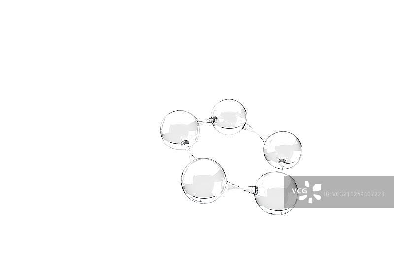 3D抽象分子图片素材