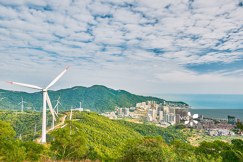 广东阳江海陵岛风力发电厂图片素材