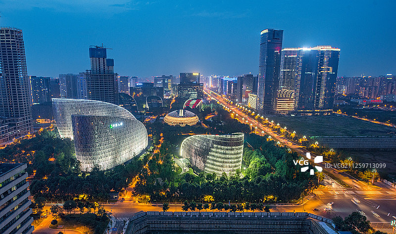 成都金融城图片素材