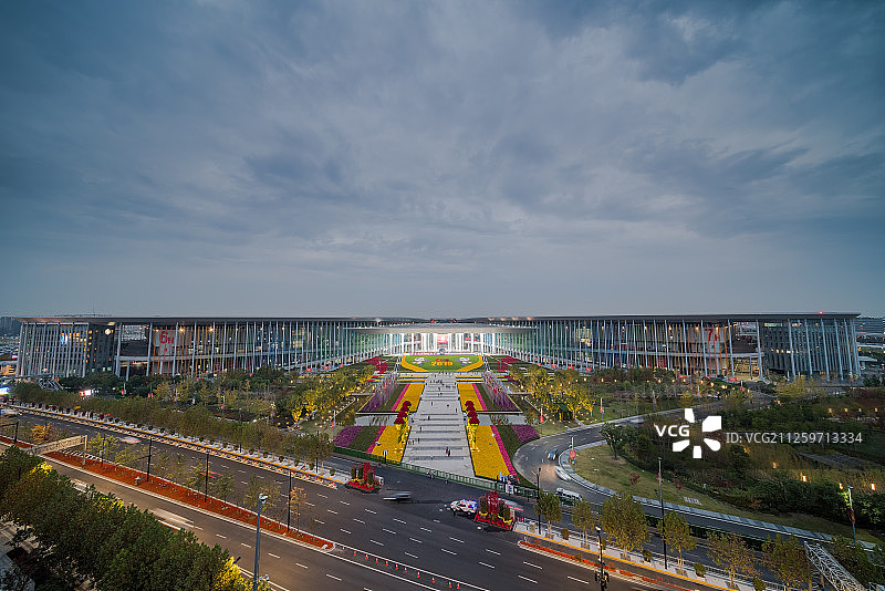 上海2019进口博览会进博会国家会展中心图片素材