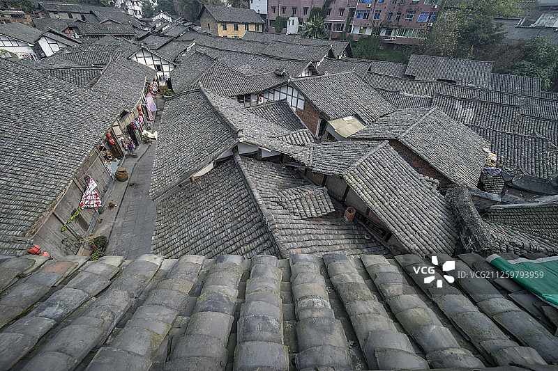 四川仙市古镇建筑图片素材