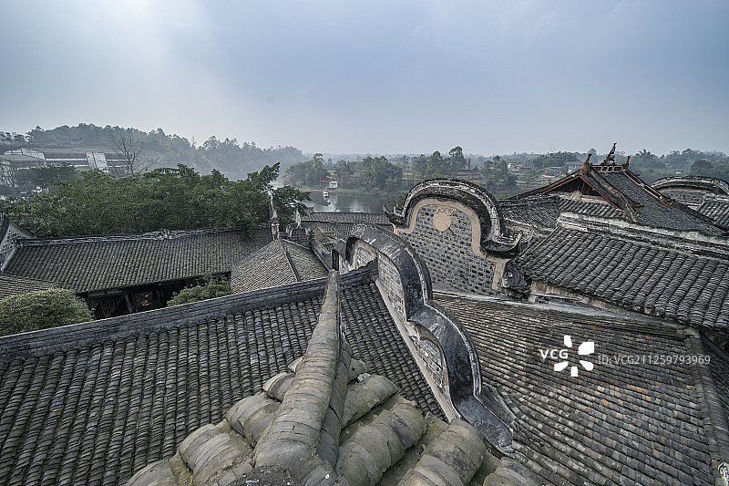 四川仙市古镇建筑图片素材