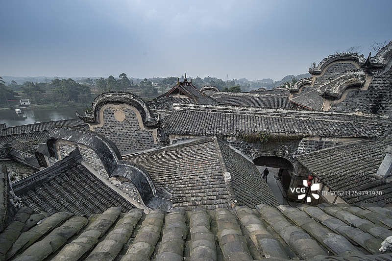 四川仙市古镇建筑图片素材