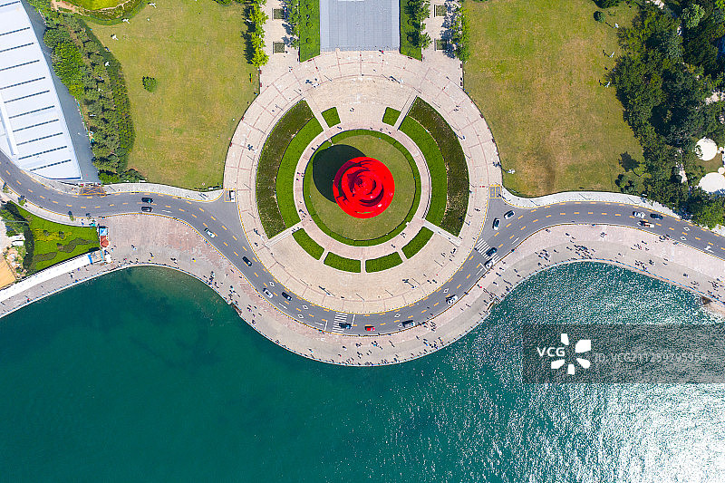 青岛五四广场风光图片素材