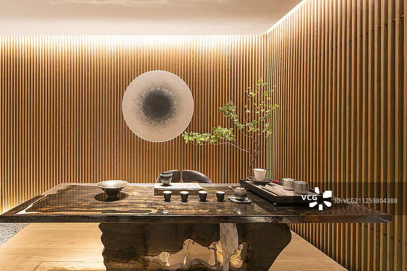 中式建筑茶室图片素材