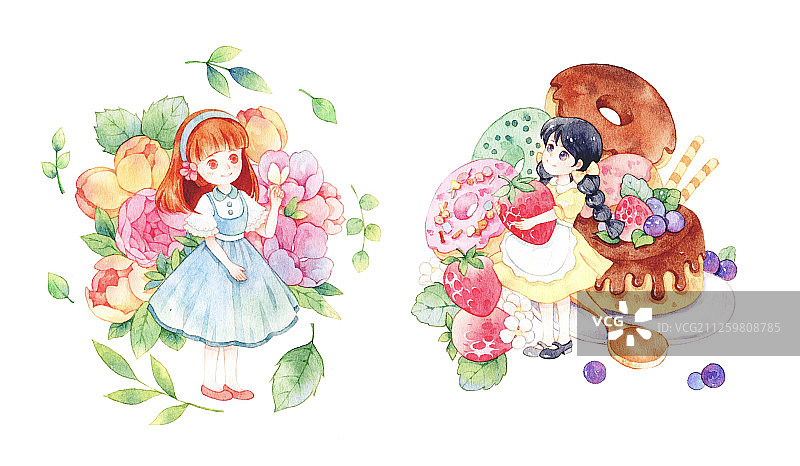 Q版女孩图片素材