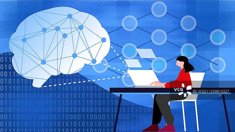 人工智能学习入门图片素材