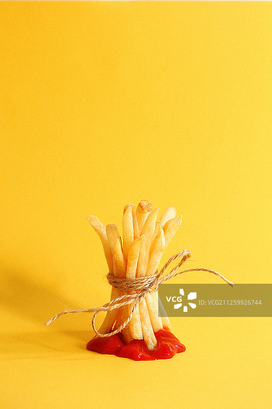 薯条与番茄酱图片素材