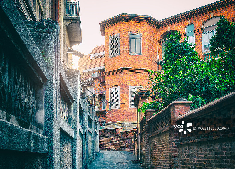 厦门鼓浪屿自然建筑风光图片素材