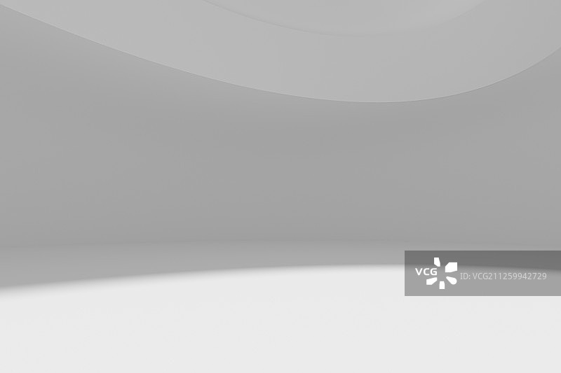 带圆穹天井的简洁空间图片素材