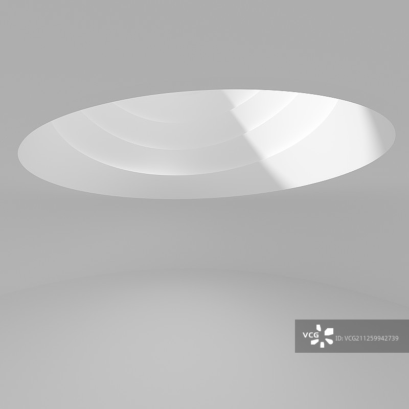 带圆穹天井的简洁空间图片素材