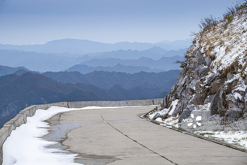 道路冬景图片素材