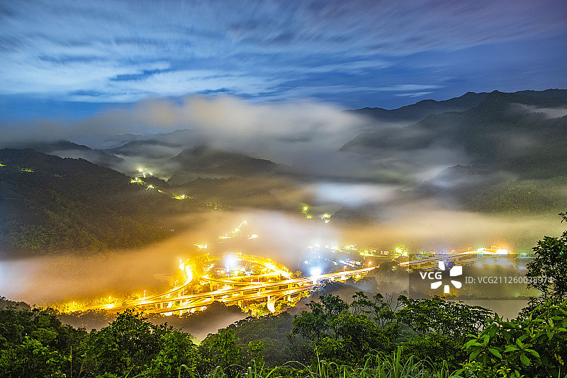 台湾,新北市,坪林区,坪林交流道图片素材