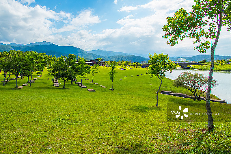 台湾,宜兰县,冬山乡,冬山河,冬山河生态绿舟,冬山河森林公园图片素材