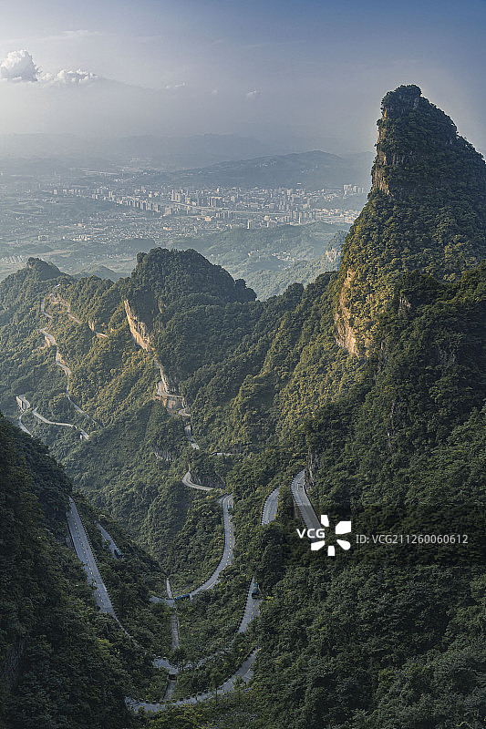 湖南张家界天门山通天大道图片素材
