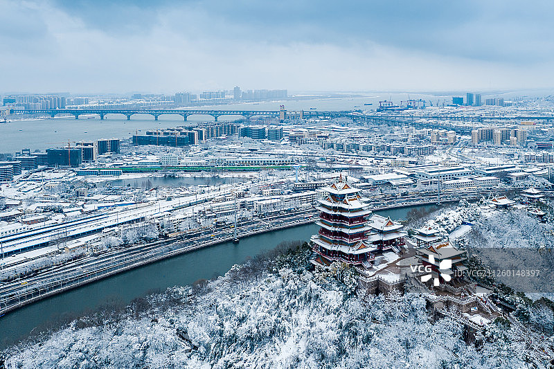 江苏省南京市阅江楼风光图片素材