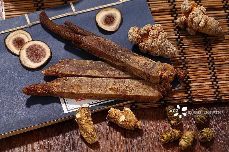 红参与各种中药图片素材