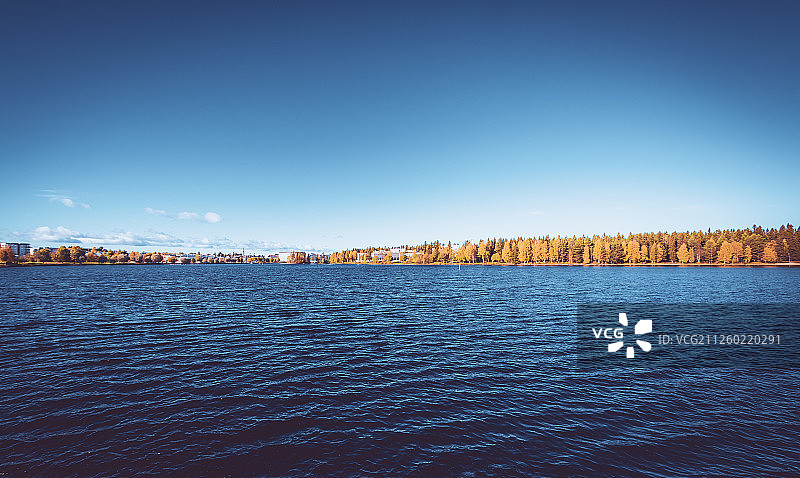 芬兰卡亚尼的秋景图片素材