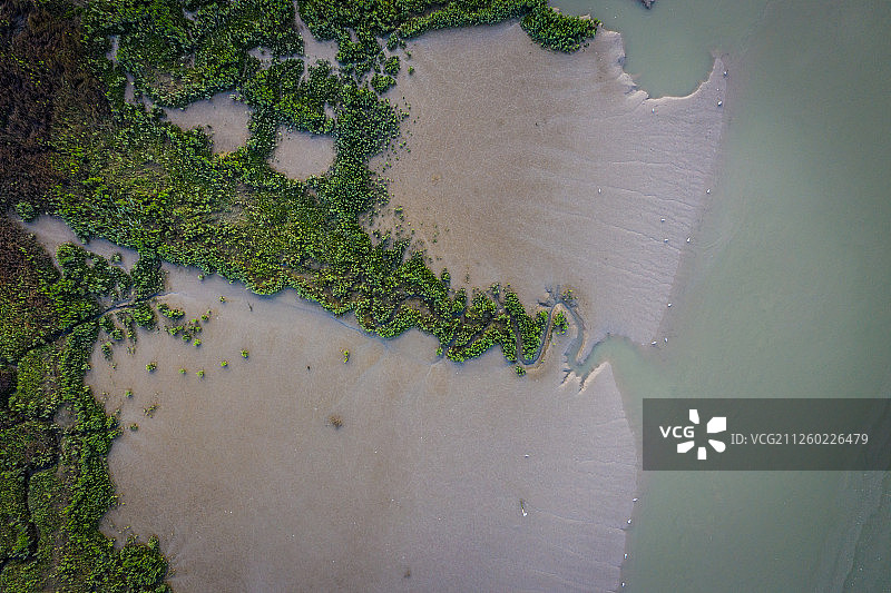 法国旺代莱吉永湾航拍摄影图片素材