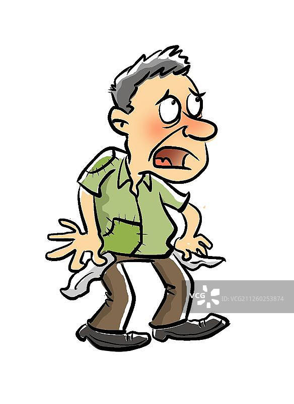 一个贫穷的男人图片素材