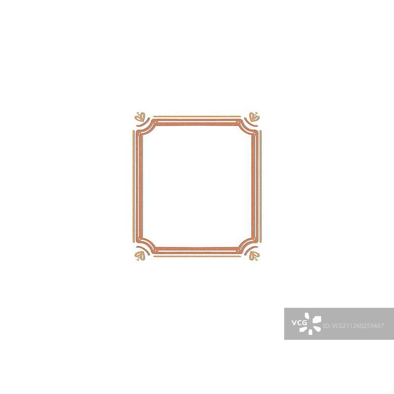 手绘风格画框设计图片素材