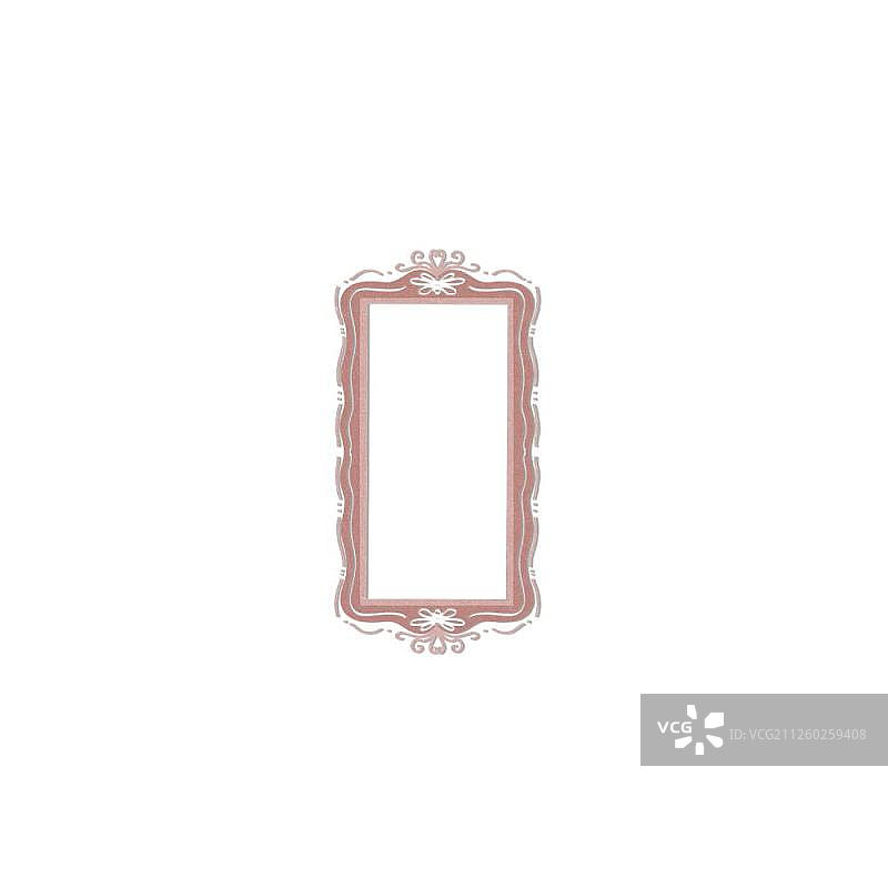 手绘风格画框设计图片素材