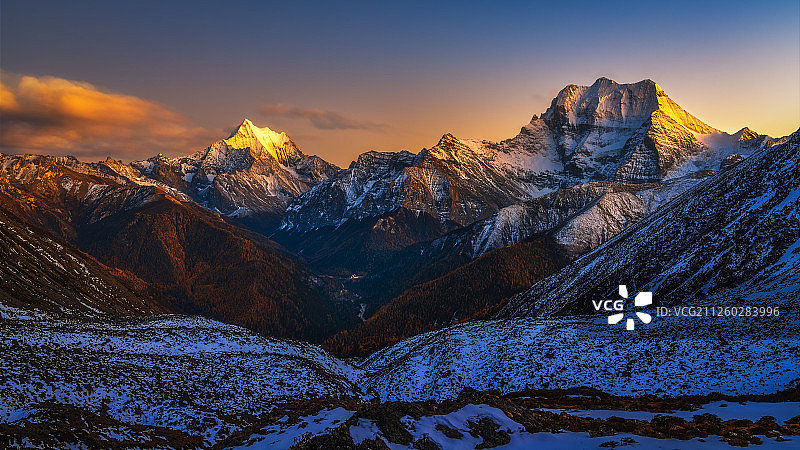 四川亚丁自然风光图片素材