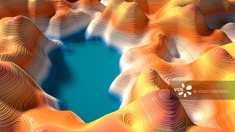 抽象彩色峡谷图片素材