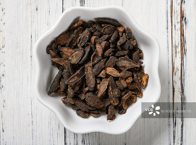 影棚拍摄中药香附垂直角度特写图片素材