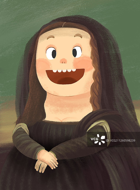 蒙娜丽莎的大笑图片素材