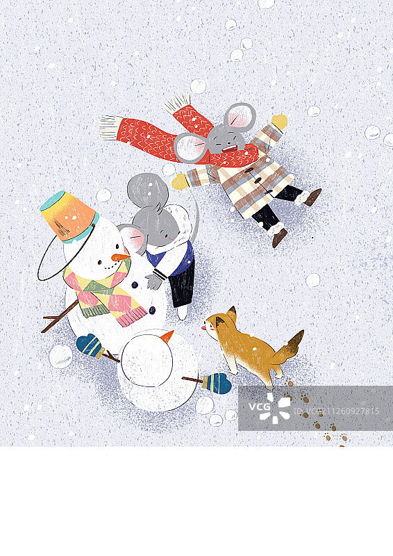 2020鼠年可爱日历和banner模板 012图片素材