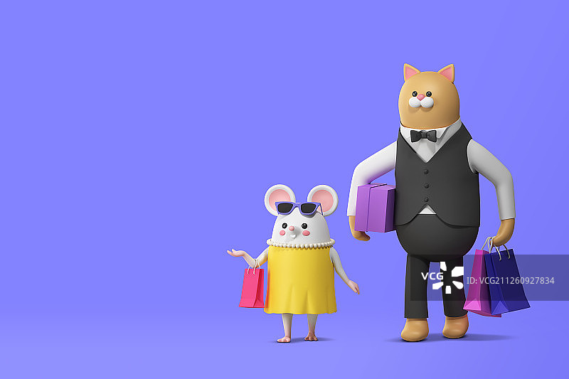 2020鼠年新年快乐图片素材