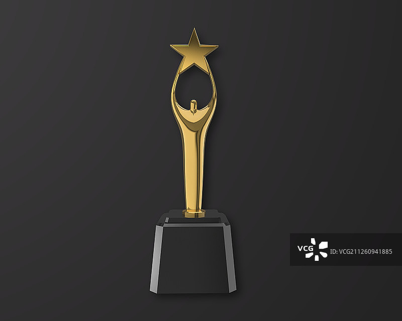 2019年金色奖杯3D图形图片素材